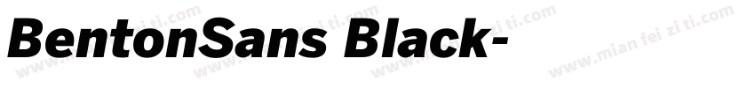 BentonSans Black字体转换